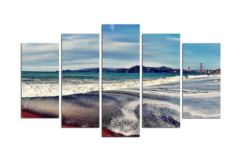 Koristeellinen MDF-maalaus 5-os 20x60 cm, Monivärinen