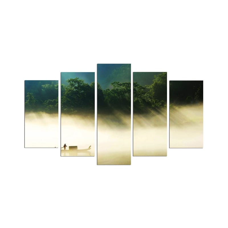 Koristeellinen MDF-maalaus 5-os 20x60 cm, Monivärinen