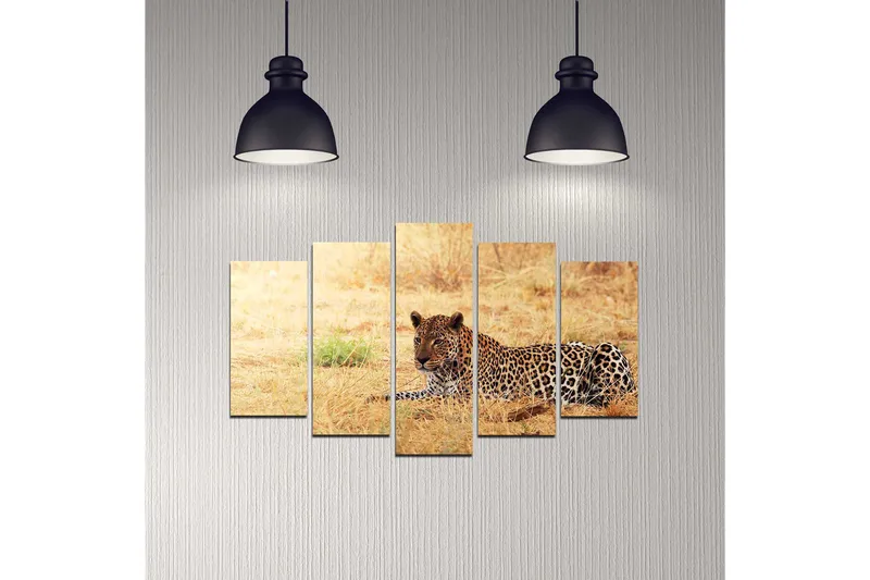 Koristeellinen MDF-maalaus 5-os 20x60 cm - Monivärinen - Sisustustuotteet - Taulu & taide - Canvas-taulu