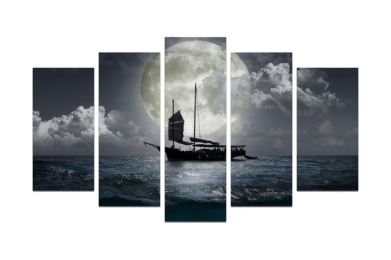 Koristeellinen MDF-maalaus 5-os 20x60 cm, Monivärinen