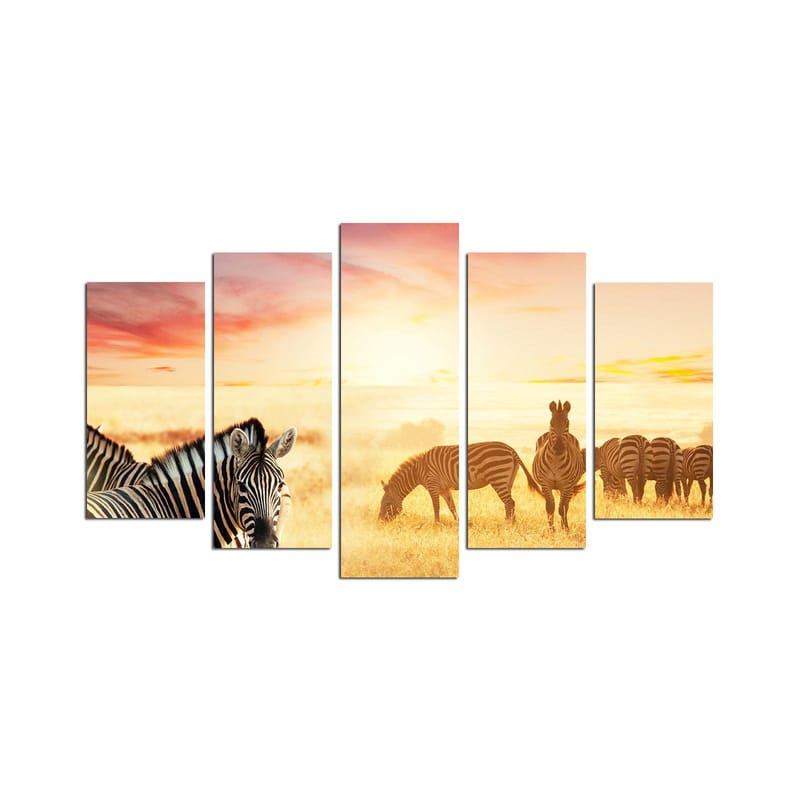 Koristeellinen MDF-maalaus 5-os 20x60 cm, Monivärinen