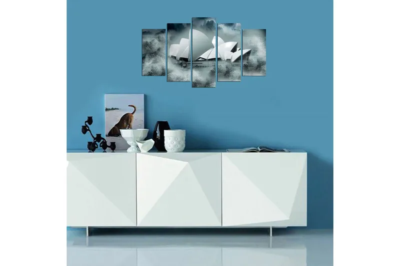 Koristeellinen MDF-maalaus 5-os 20x60 cm - Monivärinen - Sisustustuotteet - Taulu & taide - Canvas-taulu