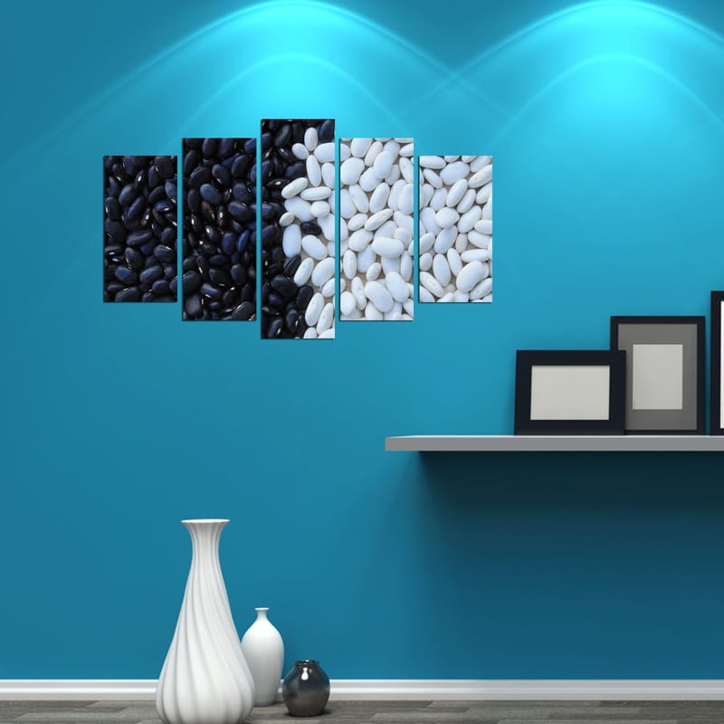 Koristeellinen MDF-maalaus 5-os 20x60 cm - Monivärinen - Sisustustuotteet - Taulu & taide - Canvas-taulu