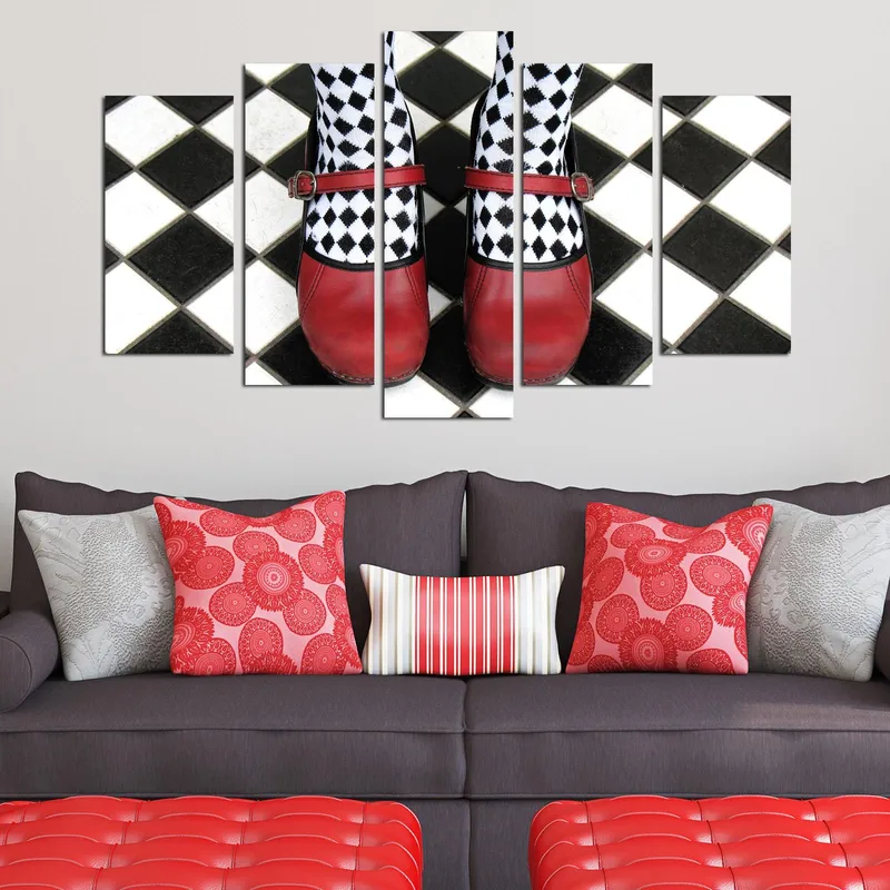 Koristeellinen MDF-maalaus 5-os 20x60 cm - Monivärinen - Sisustustuotteet - Taulu & taide - Canvas-taulu