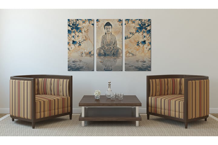 Kuva Buddhalainen rituaali 90x60 - Artgeist sp. z o. o. - Canvas-taulu - Seinäkoristeet
