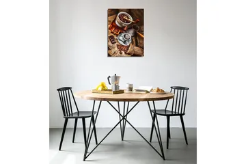 Pieni canvas-taulu 30x40 cm - Kahvi- ja suklaasävellys paahdetuilla kahvipavuilla - Ruskea / Beige / Musta - Sisustustuotteet - Taulu & taide - Canvas-taulu