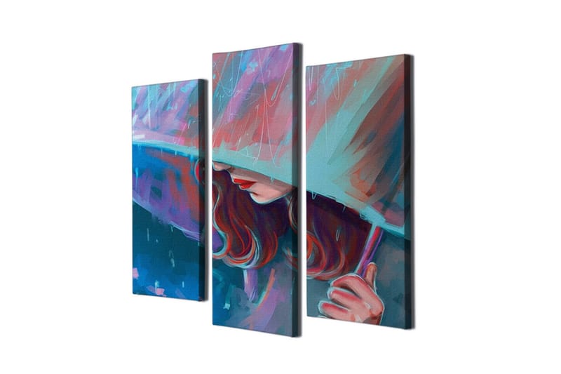 Seinäkoriste Canvas Maalaus 3 osaa - Sisustustuotteet - Taulu & taide - Canvas-taulu