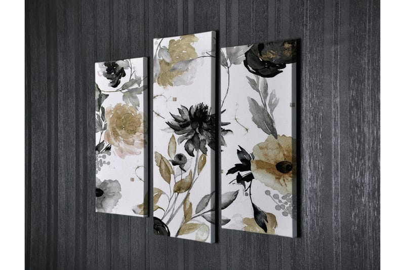 Seinäkoriste Canvas Maalaus 3 osaa - Sisustustuotteet - Taulu & taide - Canvas-taulu