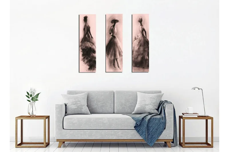 Seinäkoriste Canvas Maalaus 3 osaa - Sisustustuotteet - Taulu & taide - Canvas-taulu