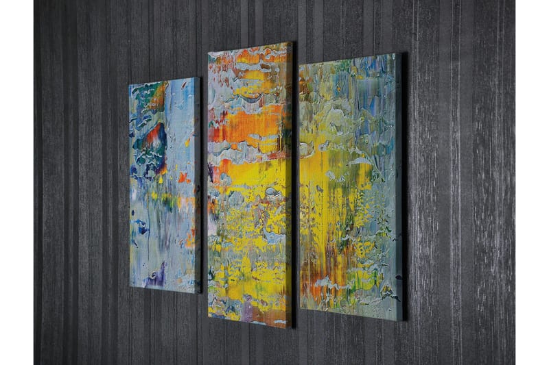 Seinäkoriste Canvas Maalaus 3 osaa - Sisustustuotteet - Taulu & taide - Canvas-taulu