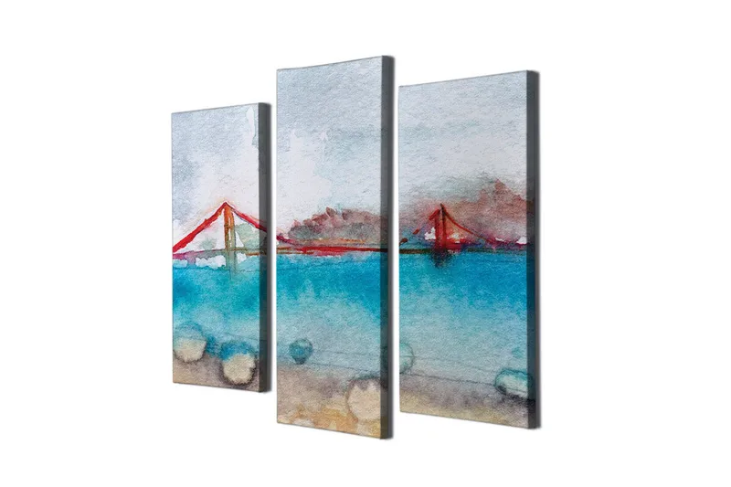 Seinäkoriste Canvas Maalaus 3 osaa, undefined