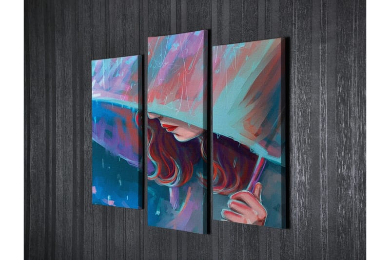 Seinäkoriste Canvas Maalaus 3 osaa - Sisustustuotteet - Taulu & taide - Canvas-taulu