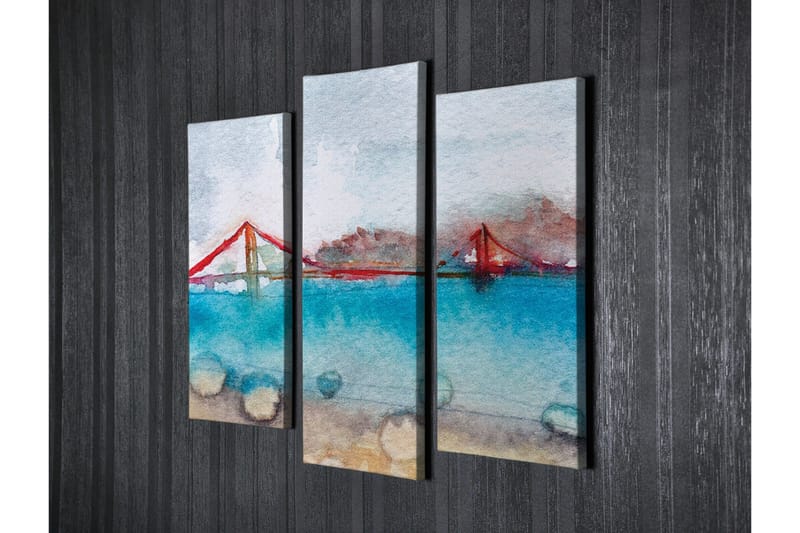 Seinäkoriste Canvas Maalaus 3 osaa - Sisustustuotteet - Taulu & taide - Canvas-taulu