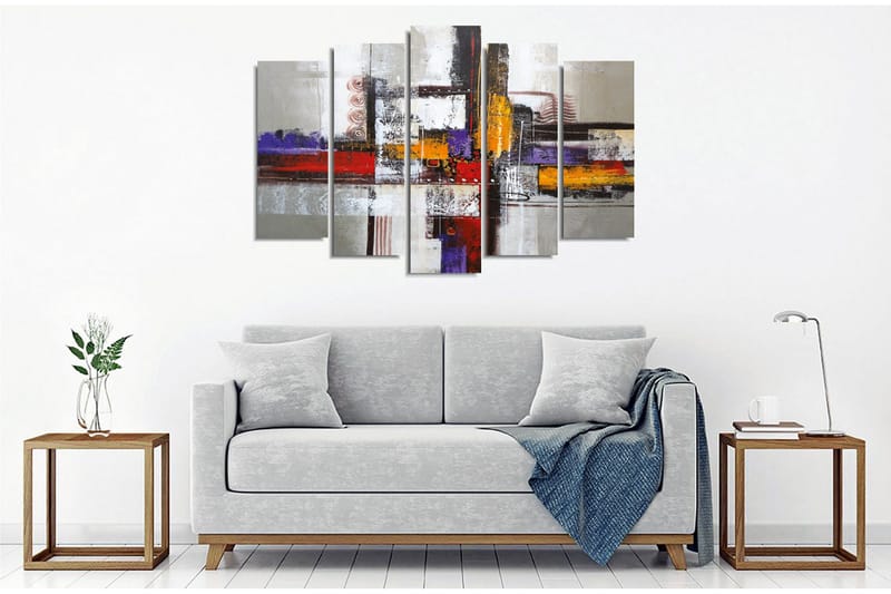 Seinäkoriste Canvas Maalaus 5 osaa - Sisustustuotteet - Taulu & taide - Canvas-taulu