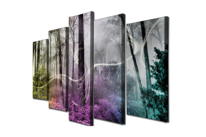 Seinäkoriste Canvas Maalaus 5 osaa - Sisustustuotteet - Taulu & taide - Canvas-taulu
