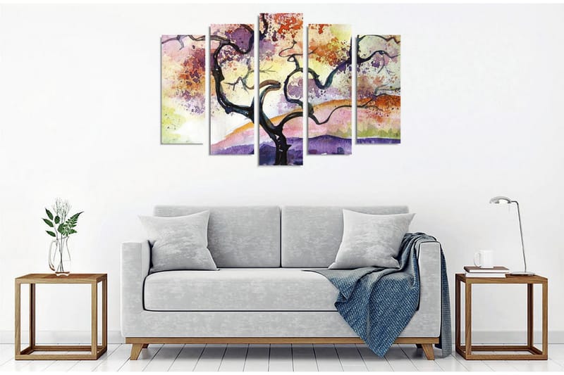 Seinäkoriste Canvas Maalaus 5 osaa - Sisustustuotteet - Taulu & taide - Canvas-taulu