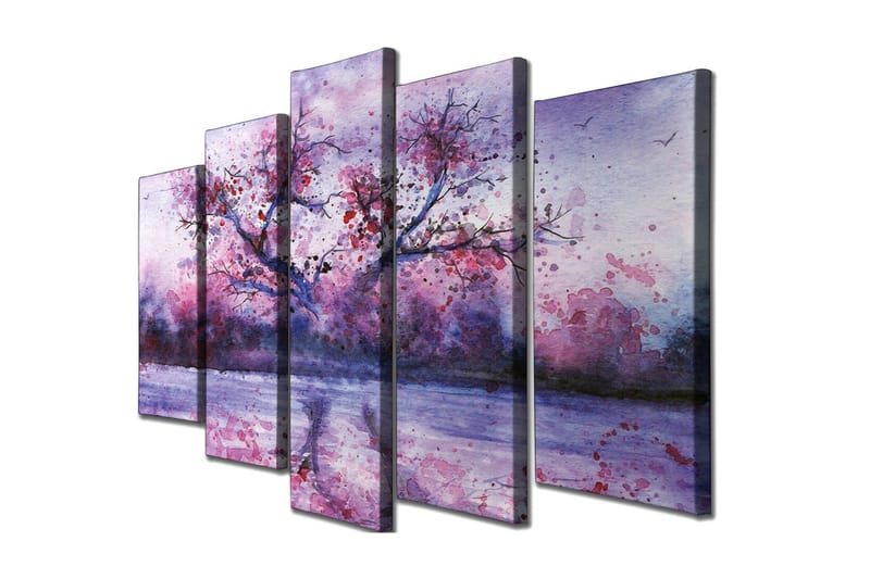 Seinäkoriste Canvas Maalaus 5 osaa - Sisustustuotteet - Taulu & taide - Canvas-taulu