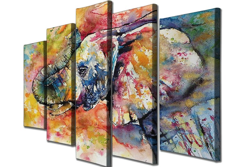 Seinäkoriste Canvas Maalaus 5 osaa, undefined