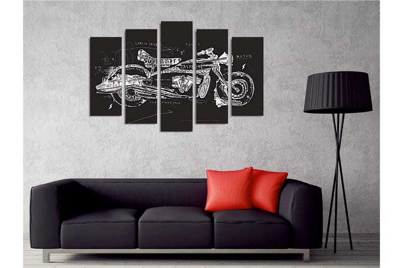 Seinäkoriste Canvas Maalaus 5 osaa - Sisustustuotteet - Taulu & taide - Canvas-taulu