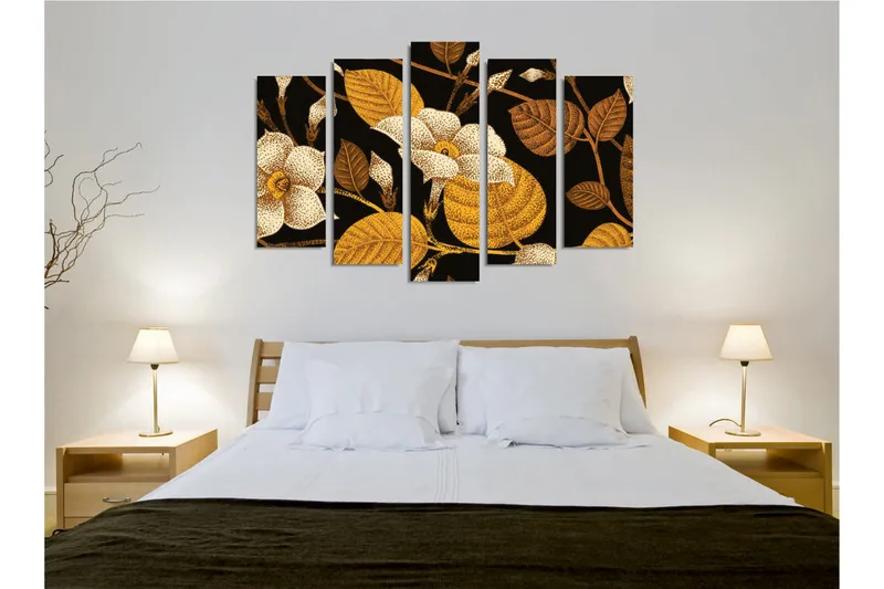 Seinäkoriste Canvas Maalaus 5 osaa - Sisustustuotteet - Taulu & taide - Canvas-taulu