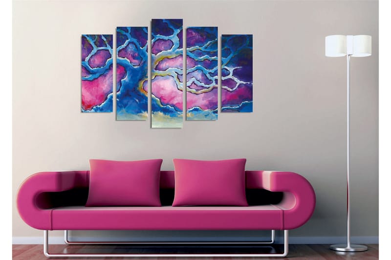 Seinäkoriste Canvas Maalaus 5 osaa - Sisustustuotteet - Taulu & taide - Canvas-taulu