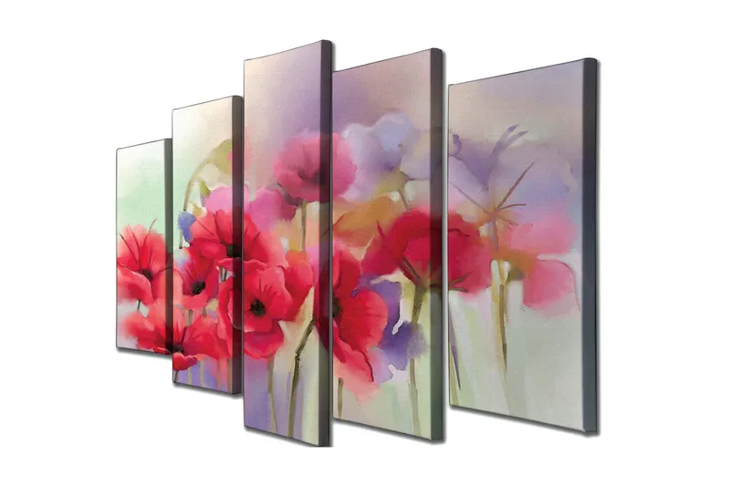 Seinäkoriste Canvas Maalaus 5 osaa, undefined