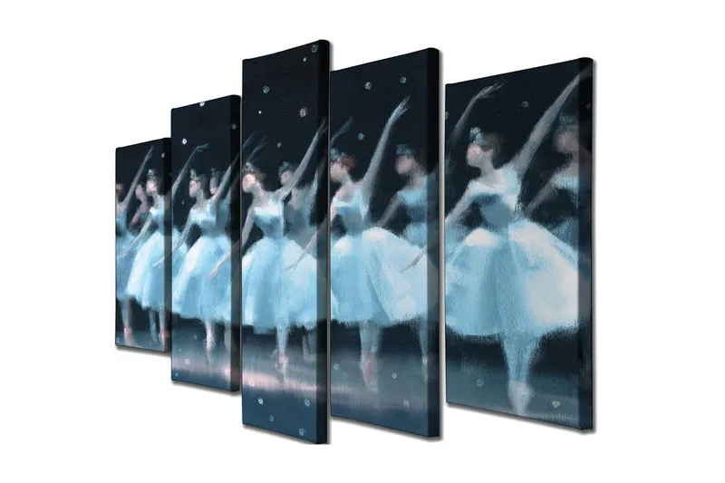 Seinäkoriste Canvas Maalaus 5 osaa, undefined