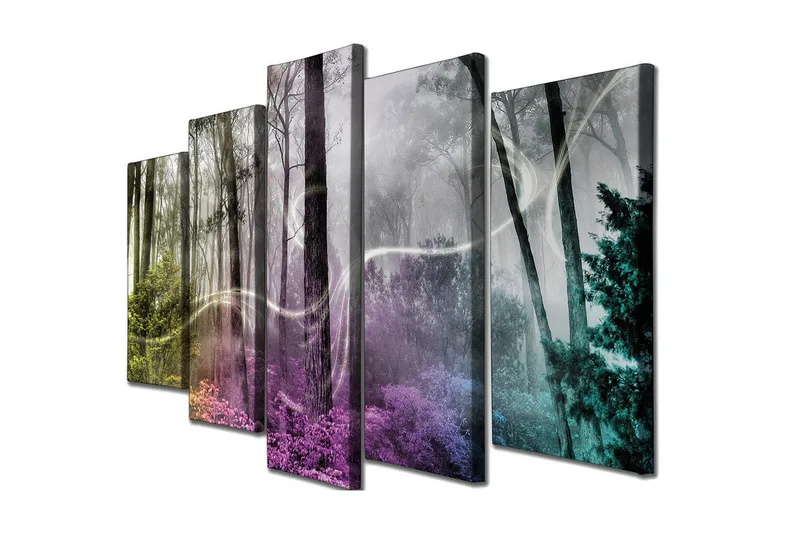 Seinäkoriste Canvas Maalaus 5 osaa, undefined