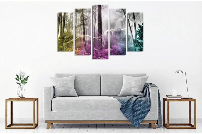 Seinäkoriste Canvas Maalaus 5 osaa - Sisustustuotteet - Taulu & taide - Canvas-taulu