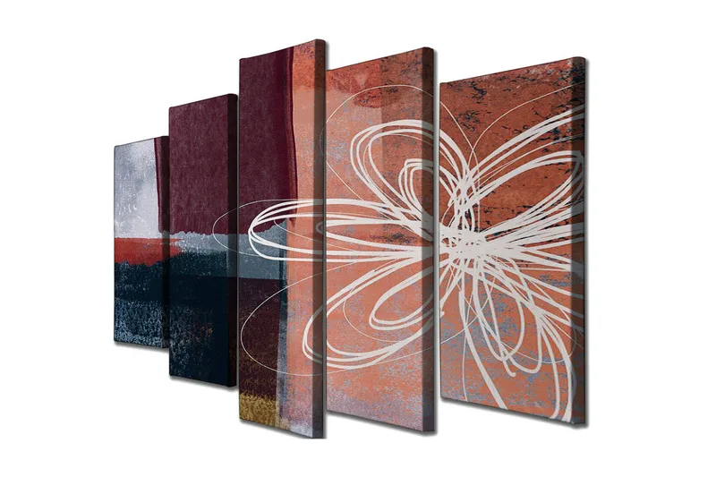 Seinäkoriste Canvas Maalaus 5 osaa, undefined