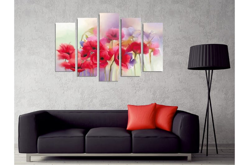 Seinäkoriste Canvas Maalaus 5 osaa - Sisustustuotteet - Taulu & taide - Canvas-taulu