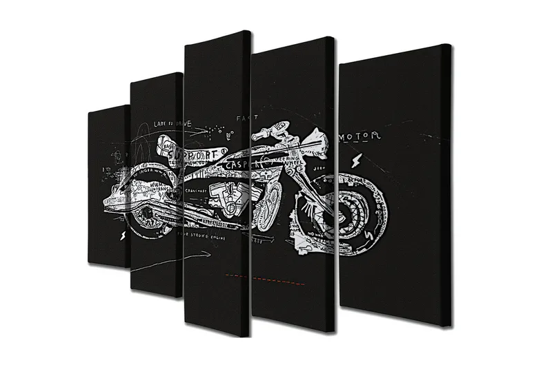 Seinäkoriste Canvas Maalaus 5 osaa, undefined