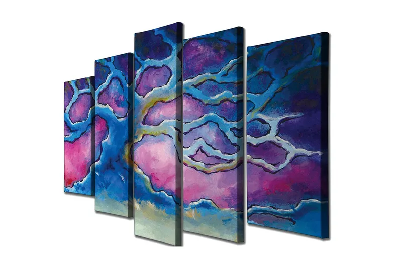 Seinäkoriste Canvas Maalaus 5 osaa, undefined