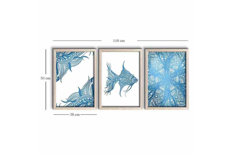 Seinäkoriste Kehystetty MDF Maalaus - Sisustustuotteet - Taulu & taide - Canvas-taulu