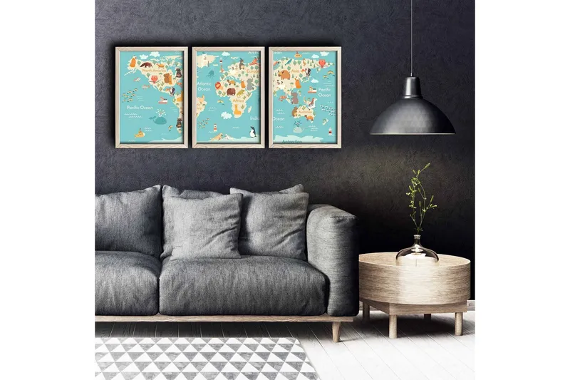 Seinäkoriste Kehystetty MDF Maalaus, undefined