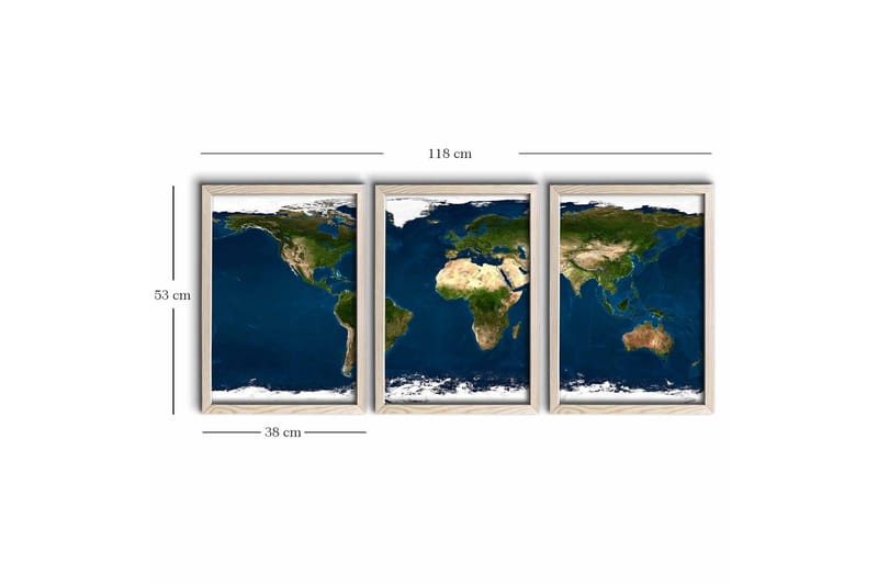 Seinäkoriste Kehystetty MDF Maalaus - Sisustustuotteet - Taulu & taide - Canvas-taulu