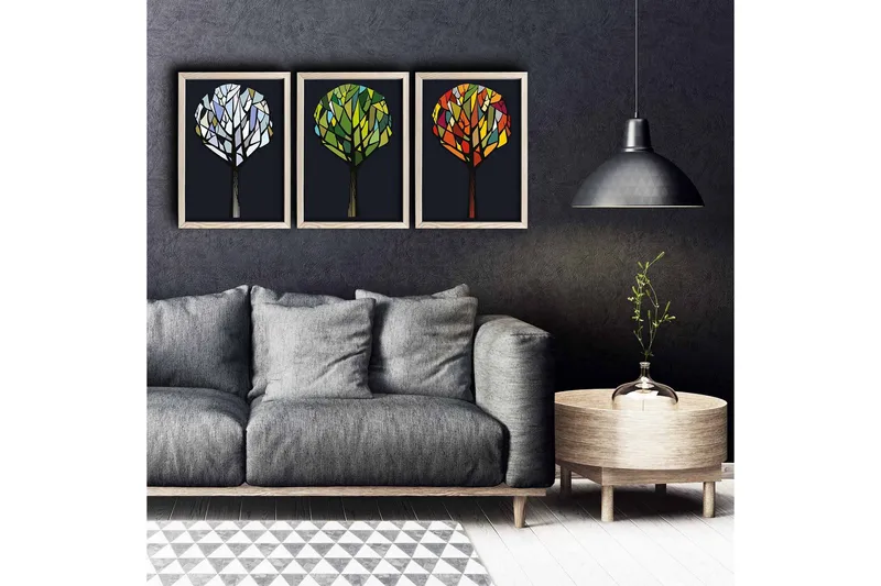 Seinäkoriste Kehystetty MDF Maalaus, undefined