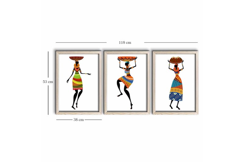 Seinäkoriste Kehystetty MDF Maalaus - Sisustustuotteet - Taulu & taide - Canvas-taulu