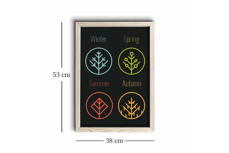 Seinäkoriste Kehystetty MDF Maalaus - Sisustustuotteet - Taulu & taide - Canvas-taulu