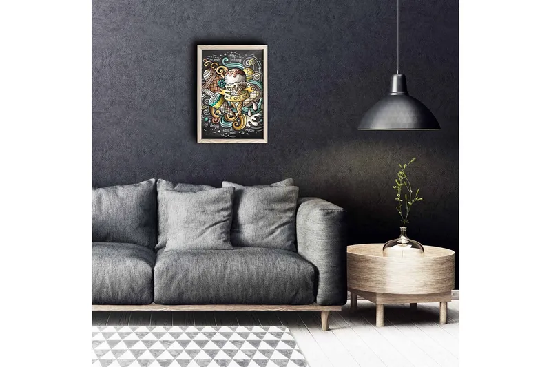 Seinäkoriste Kehystetty MDF Maalaus, undefined