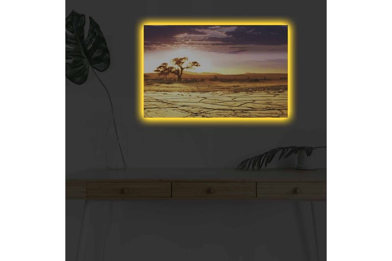 Seinäkoriste LED-valaistu Canvas Maalaus - Canvas-taulu - Seinäkoristeet