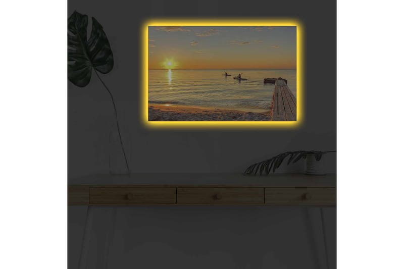 Seinäkoriste LED-valaistu Canvas Maalaus - Canvas-taulu - Seinäkoristeet