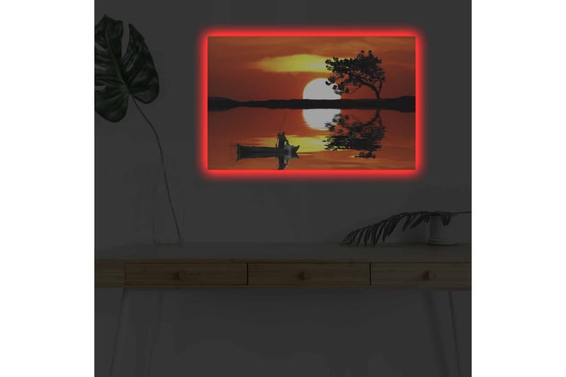 Seinäkoriste LED-valaistu Canvas Maalaus - Canvas-taulu - Seinäkoristeet