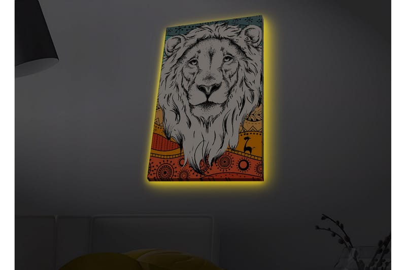 Seinäkoriste LED-valaistu Canvas Maalaus - Canvas-taulu - Seinäkoristeet