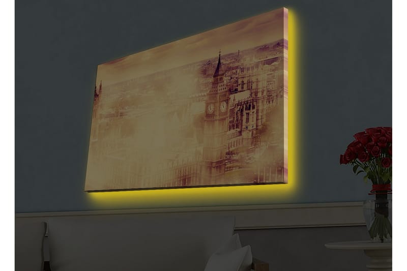 Seinäkoriste LED-valaistu Canvas Maalaus - Sisustustuotteet - Taulu & taide - Canvas-taulu