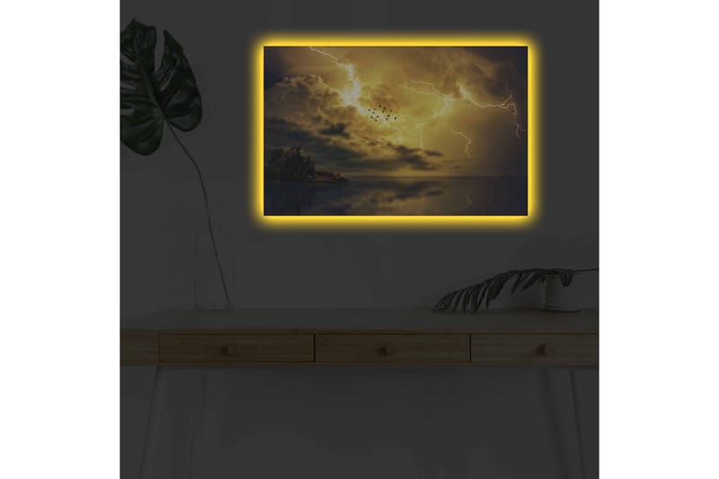 Seinäkoriste LED-valaistu Canvas Maalaus - Canvas-taulu - Seinäkoristeet