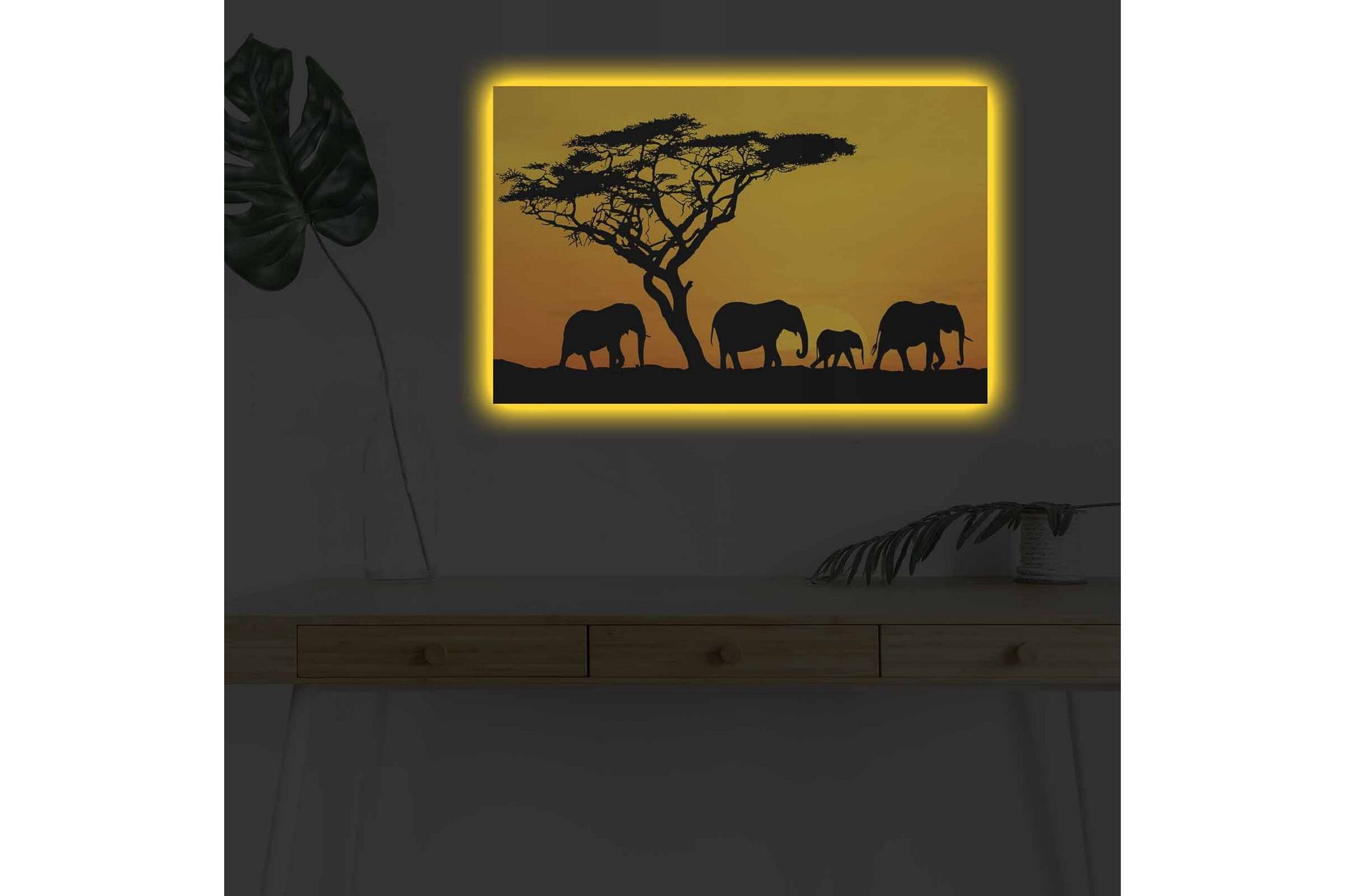 Seinäkoriste LED-valaistu Canvas Maalaus - Sisustustuotteet - Taulu & taide - Canvas-taulu