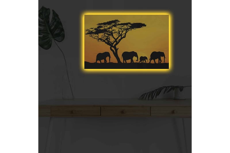 Seinäkoriste LED-valaistu Canvas Maalaus - Canvas-taulu - Seinäkoristeet