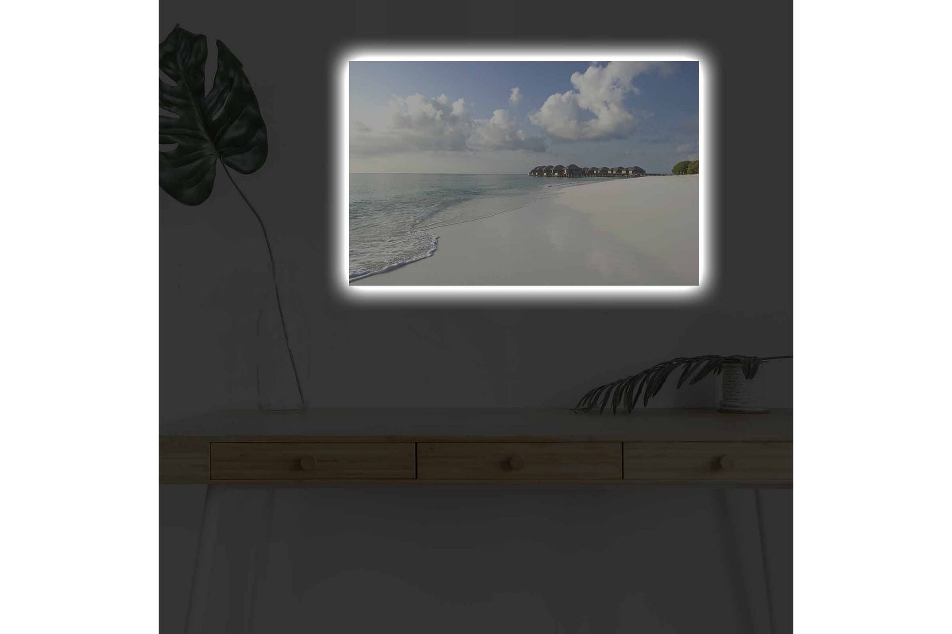 Seinäkoriste LED-valaistu Canvas Maalaus - Sisustustuotteet - Taulu & taide - Canvas-taulu