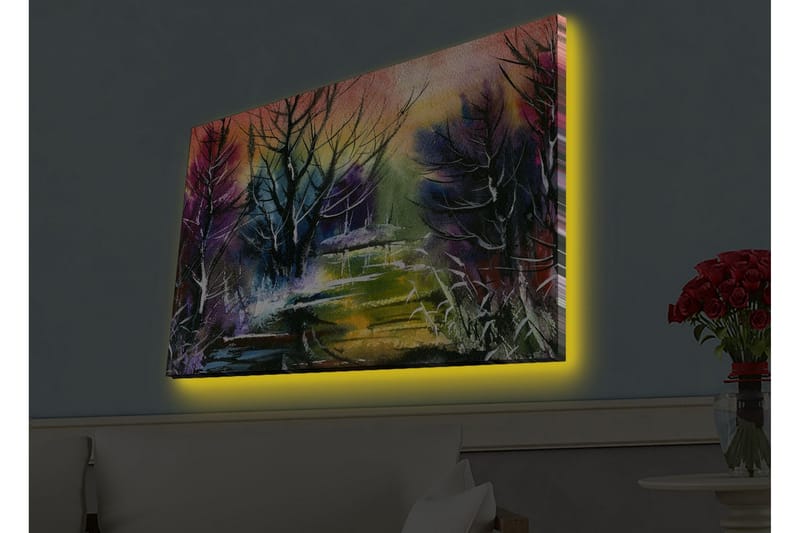 Seinäkoriste LED-valaistu Canvas Maalaus - Sisustustuotteet - Taulu & taide - Canvas-taulu